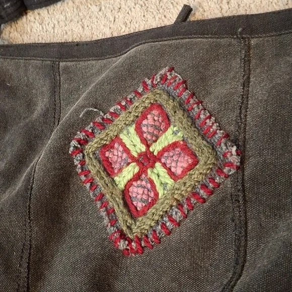 Free People Urban Outfitters Embroidered Black and Multicolor Women's Bag Boho - Picture 7 of 10